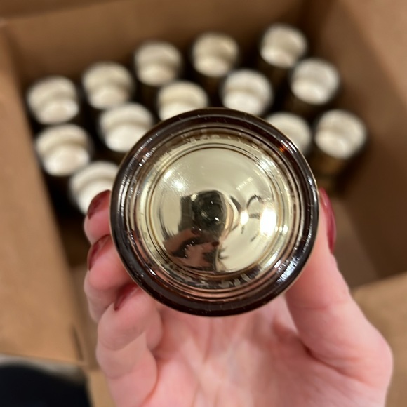 33 unused gold mercury glass votive candle holders with candles - Picture 4 of 4